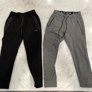 Black and Grey American Eagle joggers sz XS mens